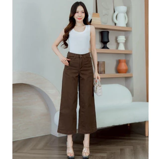 กางเกงทรงขากระบอก Cotton ผ้ายืด ยาว 35 นิ้ว