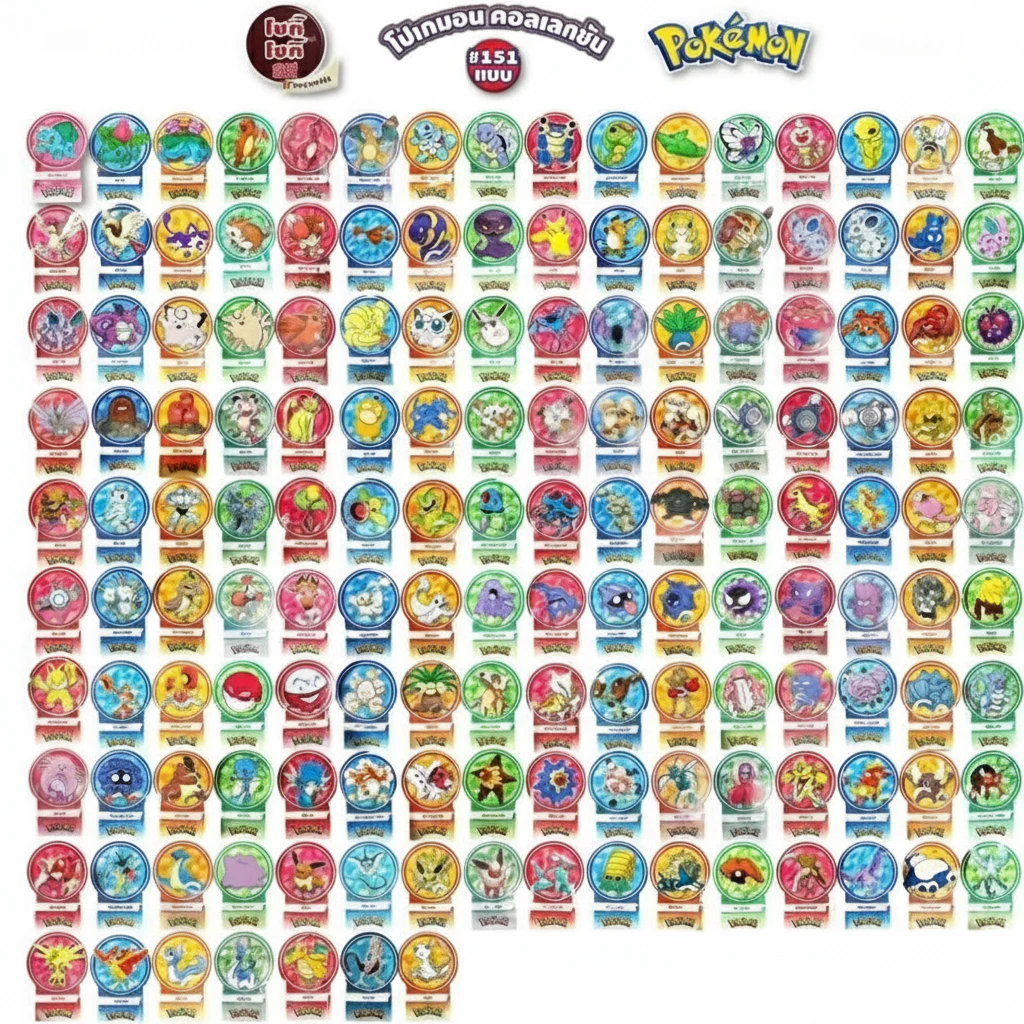 การ์ดโปเกมอน การ์ดโชกี้โชกี้ ลิขสิทธิ์แท้+พร้อมส่ง ⭐️ Pokemon Card ChokiChoki มีให้สะสม 151 แบบ (แดง+น้ำเงิน) thumbnail 3
