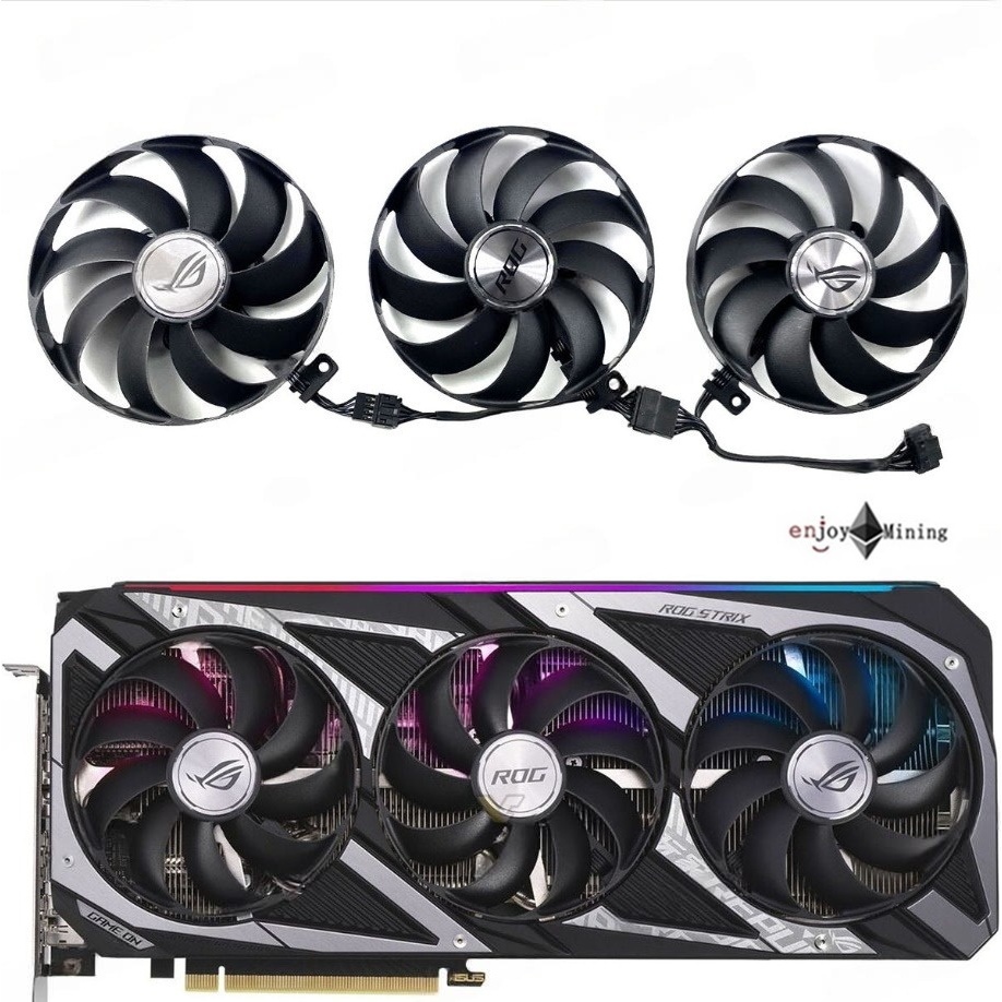 พัดลมการ์ดจอ ASUS RTX 3050 3060 ROG STRIX graphics card cooling fan T129215SU
