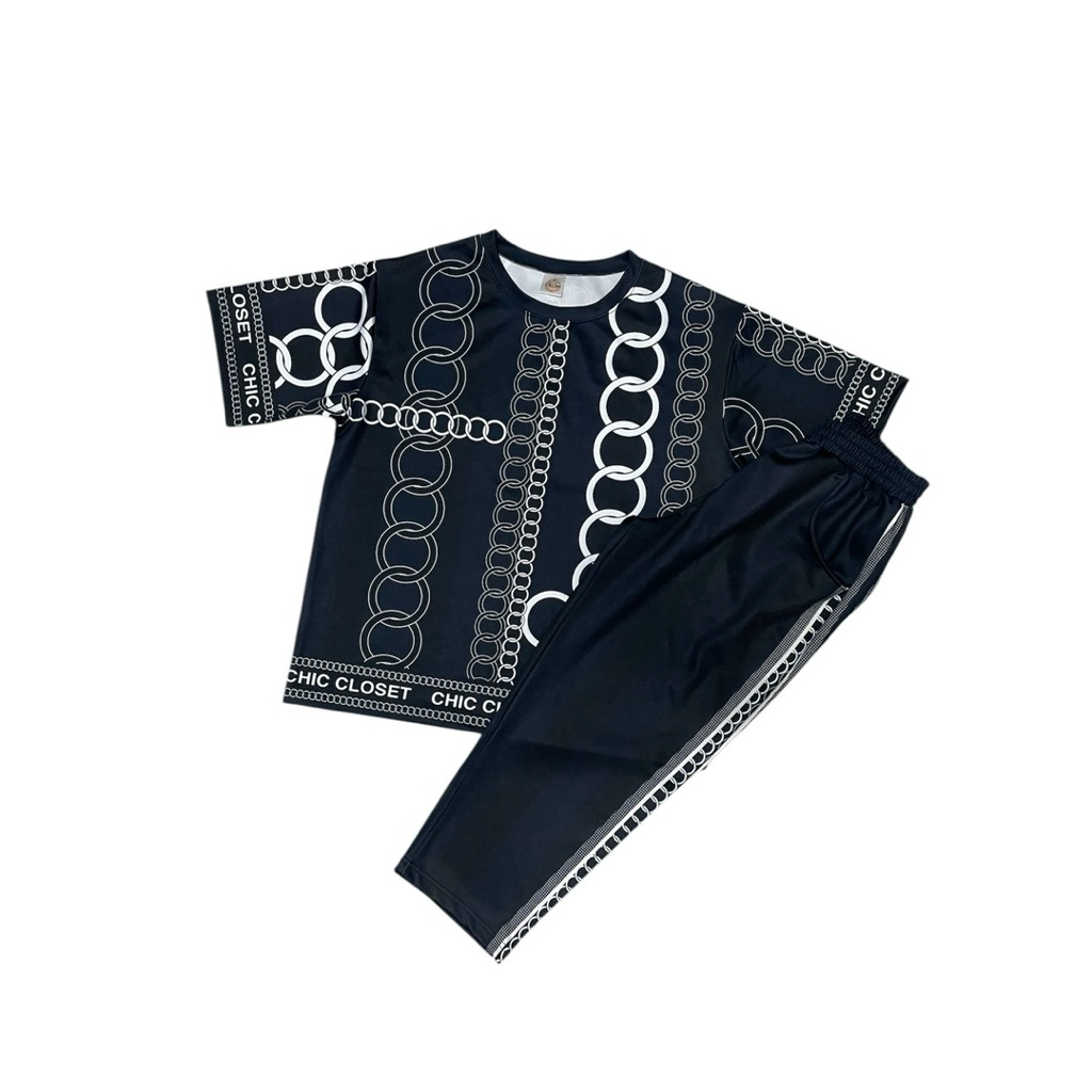 CH001 ชุดเช็ต ผ้าซุปเปอร์ซอฟท์ ขา9ส่วน