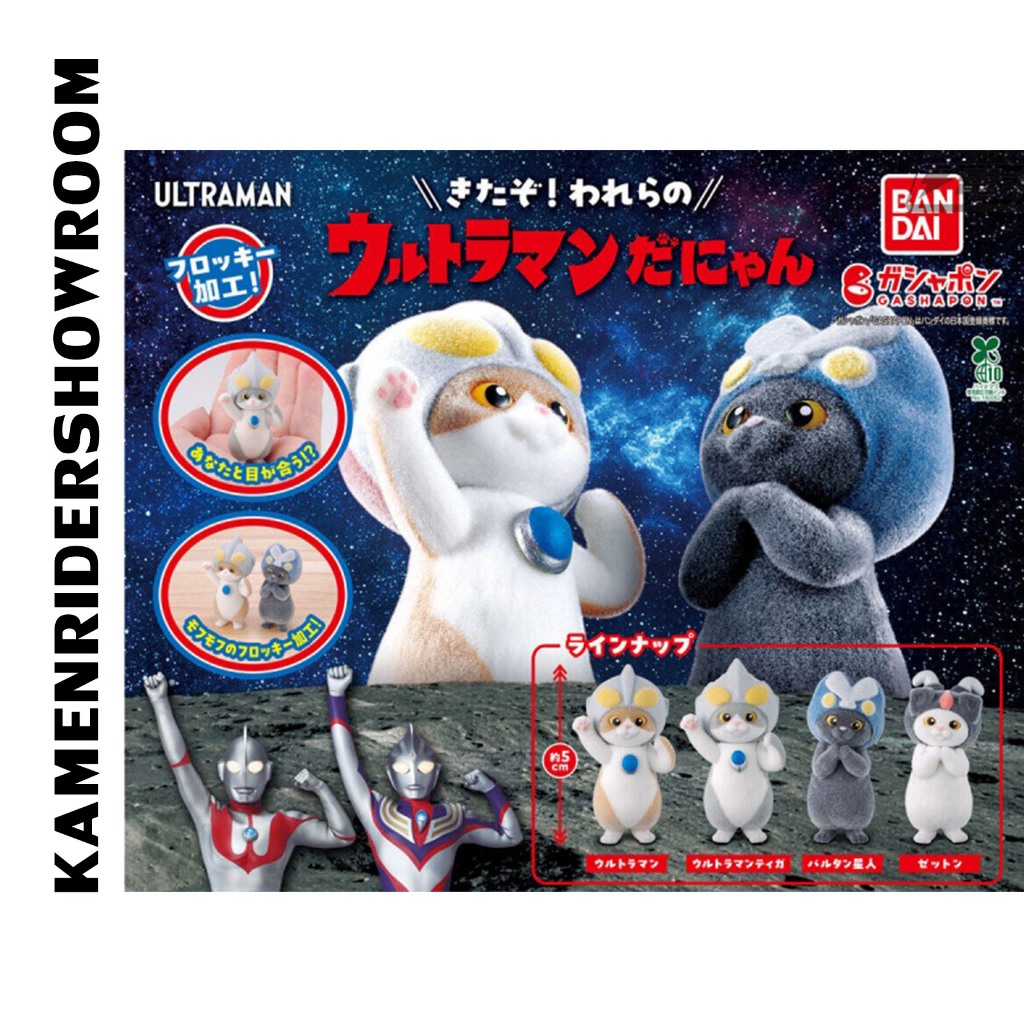 Bandai Ultraman da Nyan Danyan CAT Flocky Gashapon กาชาปอง อุลตร้าแมน แมว