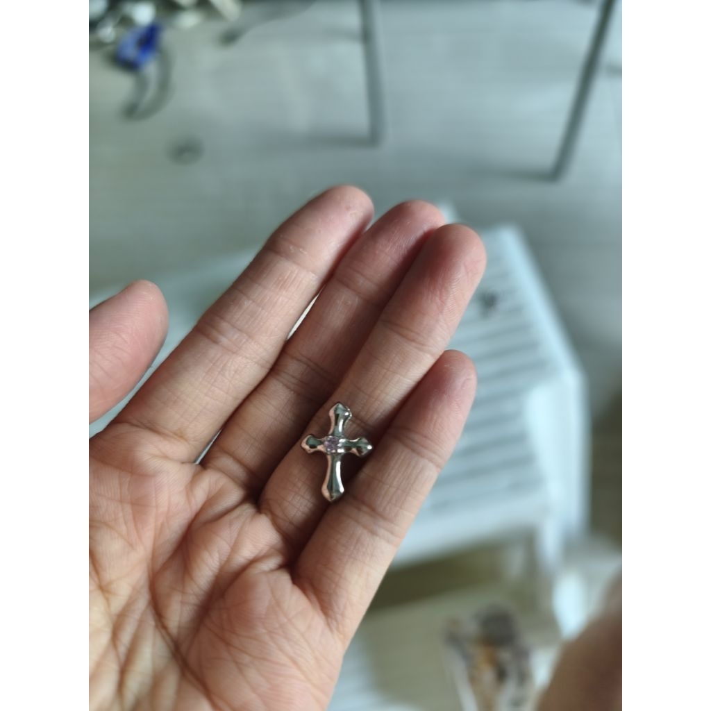 silver cross pendant จี้ไม้กางเขนเงิน