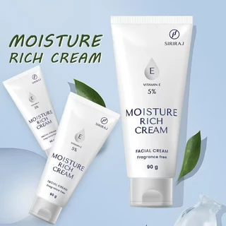 ของแท้จากโรงพยาบาล）ศิริราช ครีมบำรุงผิวหน้า วิตามินอี 5% Moisturizer rich cream Vitamin E มอยซ์เจอร์ ริช ให้ความชุ่มชื่น
