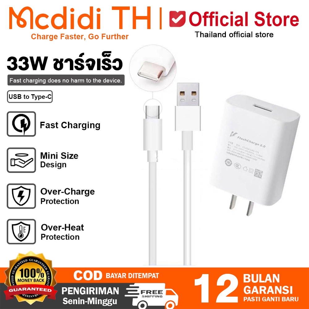 สายชาร์จวีโว่ TYPE C USB ชาร์จเร็ว Fast chager 2.0 V23E/V23/V21/V20/V19/V17/X50/Y72/S1PRO/Y31/Y50 ส่งจากไทย