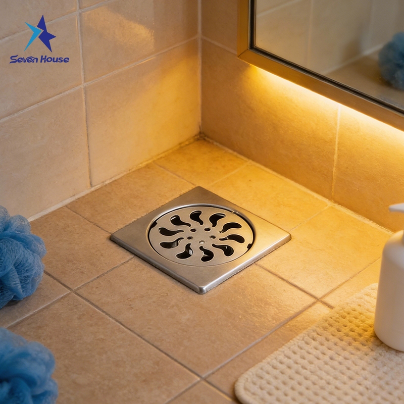 ตะแกรงระบายน้ำสแตนเลส ขนาด0.6นิ้วหนา0.6mmกันกลิ่น100%กันแมลงติดตั้งง่ายสำหรับห้องน้ำซักล้างครัว