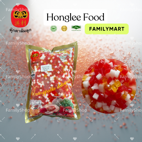 เต๋าฟรุ๊ตสลัด หงส์ลี่ ฟู้ดส์Honglee Food -วุ้นคาราจีแนนสำเร็จรูป(1000กรัม)มุกวุ้นบุกไข่มุก