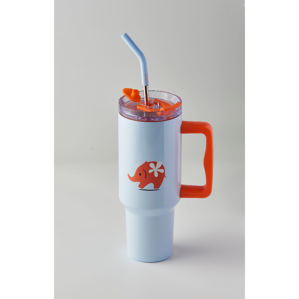 เเก้วน้ำเก็บอุณหภูมิเคลือบเซรามิก Giant Ceramic Tumbler 40 Oz. Punthai