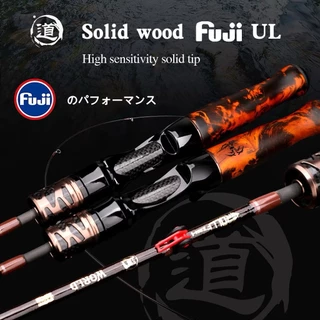 FUJI คันเบ็ด UL คาร์บอนไฟเบอร์ 1.38 ม./1.68 ม. /1.8 ม. 2-8LB คันเบส คันเบ็ด ก้านหล่อก้าน คันสปิน