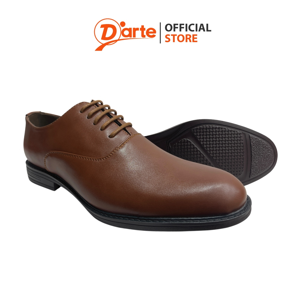 D'ARTE (ดาร์เต้) รองเท้าลูกเสือผู้ชาย รองเท้าหนัง สีน้ำตาลรุ่น D85-25709