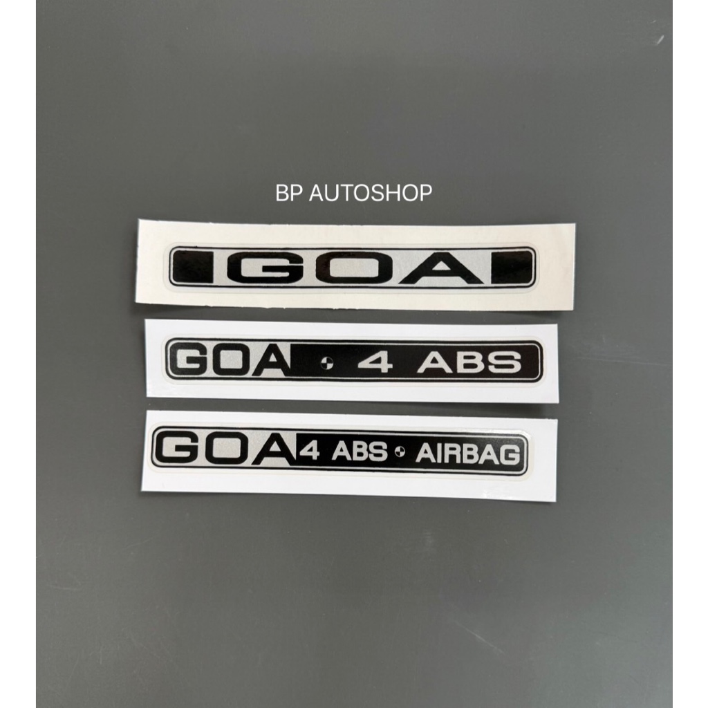 สติ๊กเกอร์ GOA ติดกระจก/ติดฝาท้าย TOYOTA TIGER D4D ปี2003 (มีให้เลือก 3 แบบ) ราคาต่อแผ่น