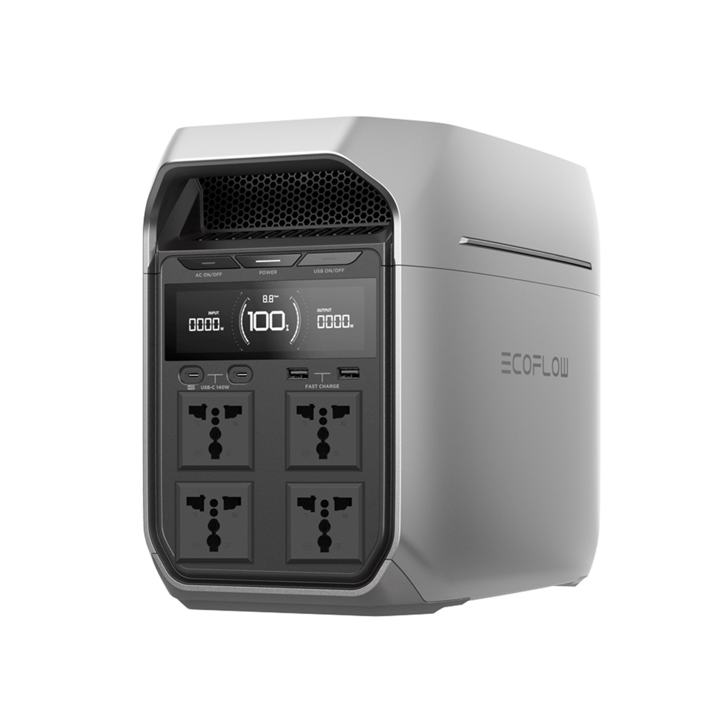 HomePro เครื่องสำรองไฟฟ้า  POWER BOX ECOFLOW DELTA 3 PLUS 1800 วัตต์ สีดำ