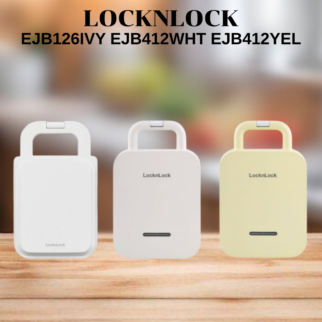 เครื่องทำแซนด์วิช LOCKNLOCK EJB126IVY,EJB412WHT,EJB412YEL