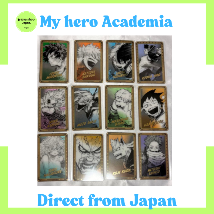 [ส่งตรงจากญี่ปุ่น] ชุดการ์ดใสปั๊มฟอยล์ My Hero Academia ผลงานศิลปะต้นฉบับของฮิโรอากะ จำนวน 12 ใบ ราคา ถูกที่สุด ดีลบีเคเค รูปภาพหลัก