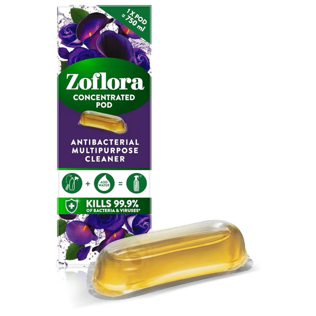 น้ำยาฆ่าเชื้อ  zoflora concentrated pod 9 ml. กลิ่น Midnight Blooms(น้ำยาฆ่าเชื้อโรคเข้มข้นสำหรับเจื