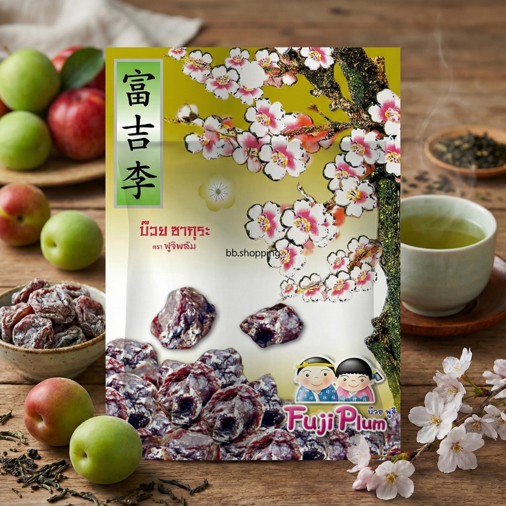 ฟูจิพลัม บ๊วยซากุระ 40 กรัม (แพ็ก 6 ชิ้น)