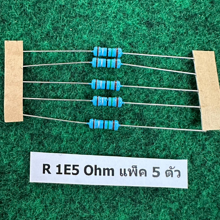 R 1% 1/2 W R 1E5 1.5 Ohm , R 2E7 2.7 Ohm , R 3E3 3.3 Ohm , R 3E9 3.9 Ohm , R 4E7 4.7 Ohm , R 5E6 5.6