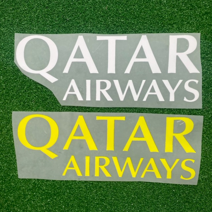 สปอร์นเซอร์หน้าอก QATAR AIRWAYS อะไหล่ซ่อมเสื้อบอล