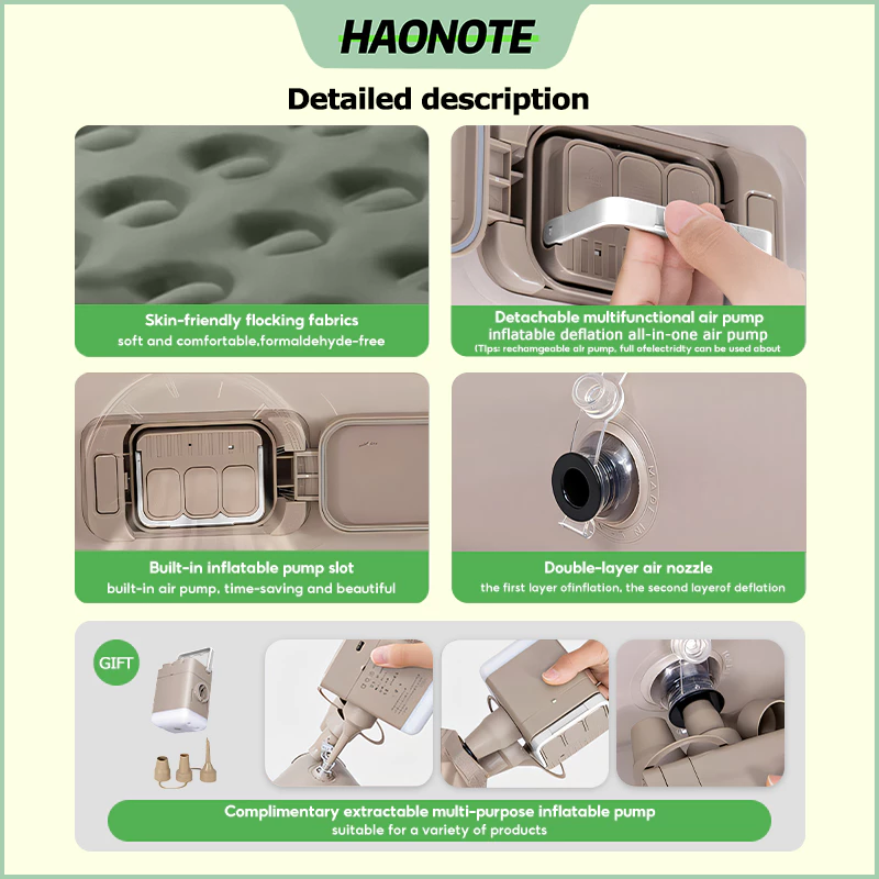 MODOFO ที่นอนเป่าลมอัตโนมัติ 5 ฟุต พร้อมปั๊มลมในตัว thumbnail 8