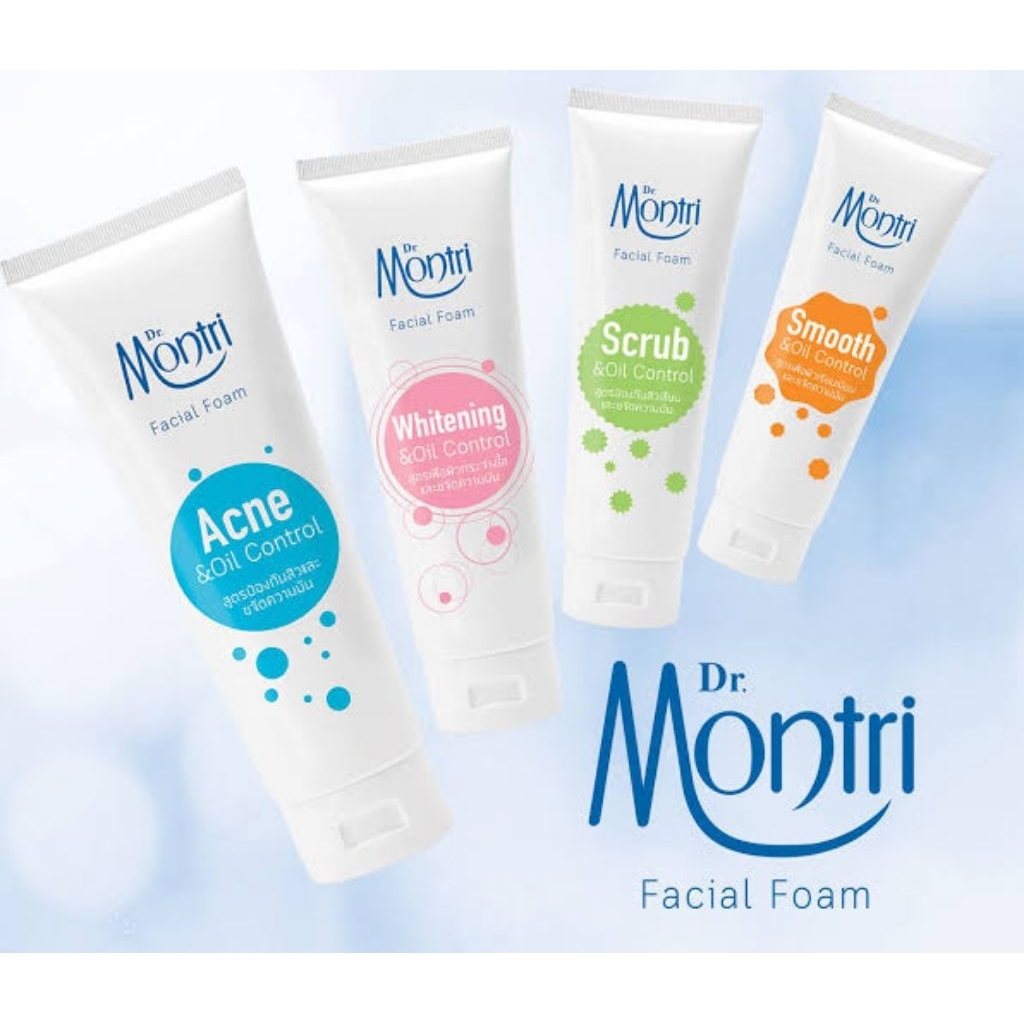 โฟมล้างหน้า ดร.มนตรี ขนาด 125 กรัม ลดปัญหาสิว ลดความมันบนใบหน้า  Dr. Montri Facial Foam