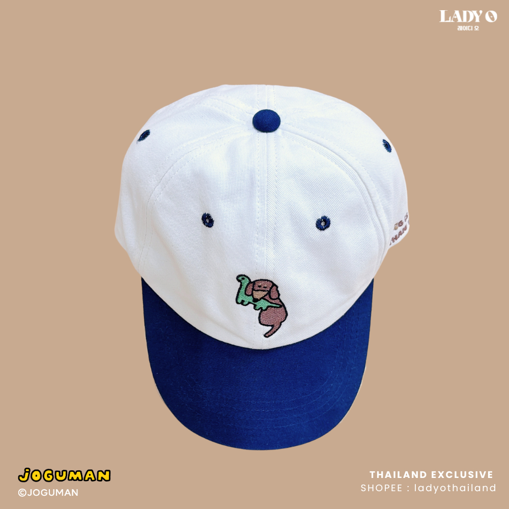 JOGUMAN Baseball Cap Two-Tone (Navy&Ivory) - Brachio & Woody หมวกแก๊ป