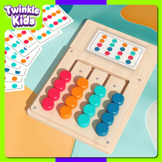 [มาใหม่ สุดปัง] ของเล่นมอนเตสซอรี่ บอร์ดจับคู่สีไม้ เสริมพัฒนาการเด็ก | TwinkleKids