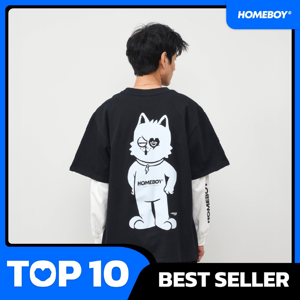 ❗️[ส่งเร็ว กทม. 1 วัน]❗️HOMEBOY เสื้อ UNISEX รุ่น HB.ZIGKY.ORIGINAL