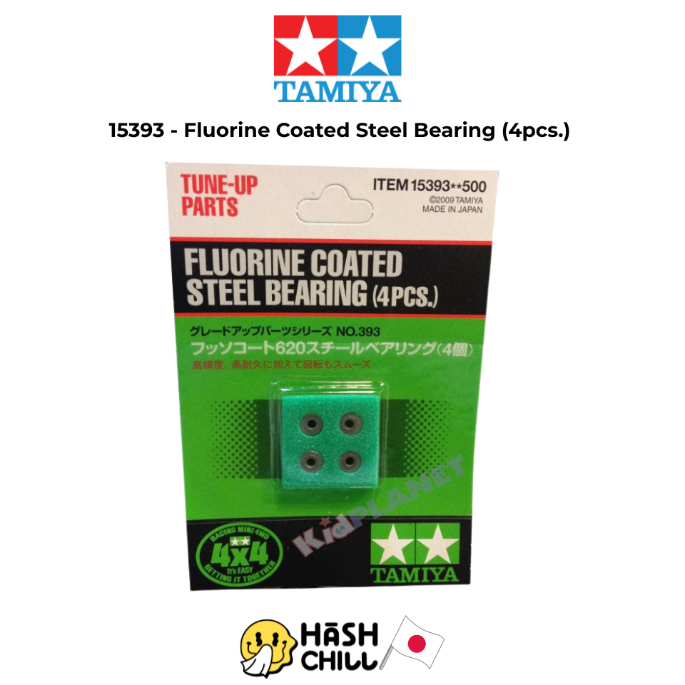 TAMIYA 15393 - Fluorine Coated Steel Bearing (4pcs.) ลูกปืนล้อทามิย่า