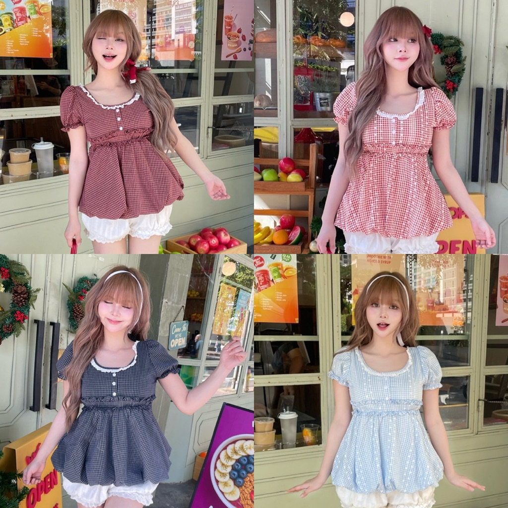 Nusa style เสื้อแขนตุ๊กตา ชายบอลลูน