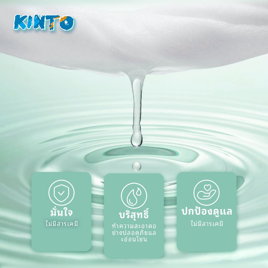 【NEW!!!】KINTO ทิชชู่เปียก ทิชชู่เปียกเด็ก บรรจุขนาดใหญ่ 12Pack - 960แผ่น  ไม่มีแอลกอฮอล์  ทำความสะอาดง่าย - รูปที่ 4