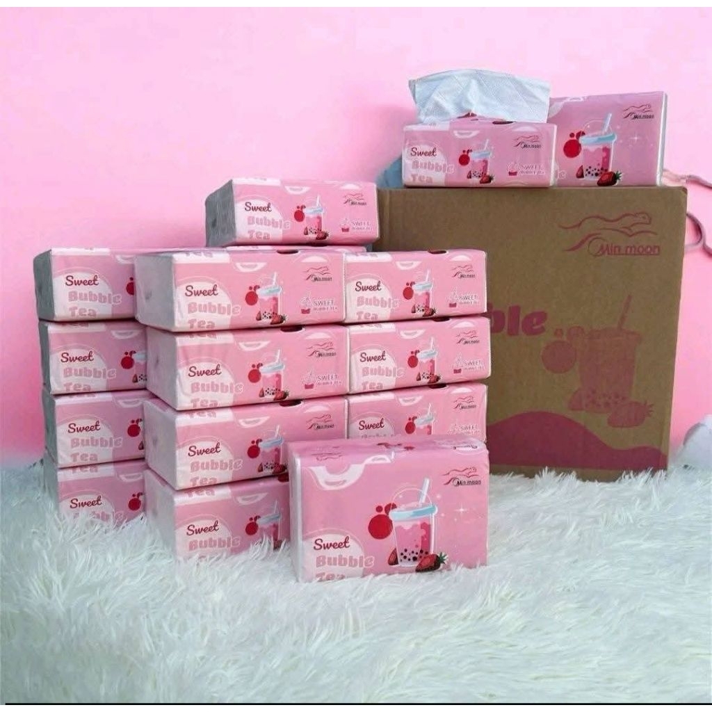 ส่งไวมากนะ 🍬 🩷ทิชชู่ป๊อบอัพ-ชมพู [ยกลัง 20 ห่อ] กระดาษทิชชู่อเนกประสงค์ เช็ดมือ,เช็ดปาก,เช็ดหน้าได้ - รูปที่ 2