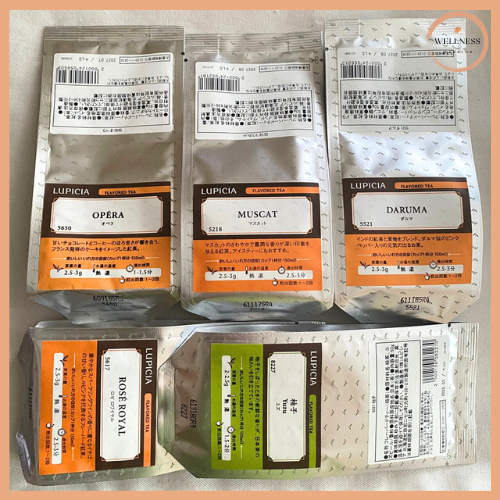 (พร้อมส่ง) ชา Lupicia ลูปิเซีย ชาพรีเมียมอันดับ 1 จากญี่ปุ่น คัด 5 รสยอดนิยม (50g Bag)