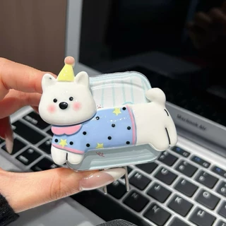 พร้อมส่งจากไทย หมาเสื้อฟ้า ชุดพันสาย เคสหัวชาร์จ ลายการ์ตูน ตัวถนอมสาย USB สำหรับ iphone 20w 18w 35W