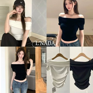 L'nada เสื้อครอปเปิดไหล่ พร้อมส่ง ใส่แล้วดูหรู เซ็กซี่ ทรงเข…