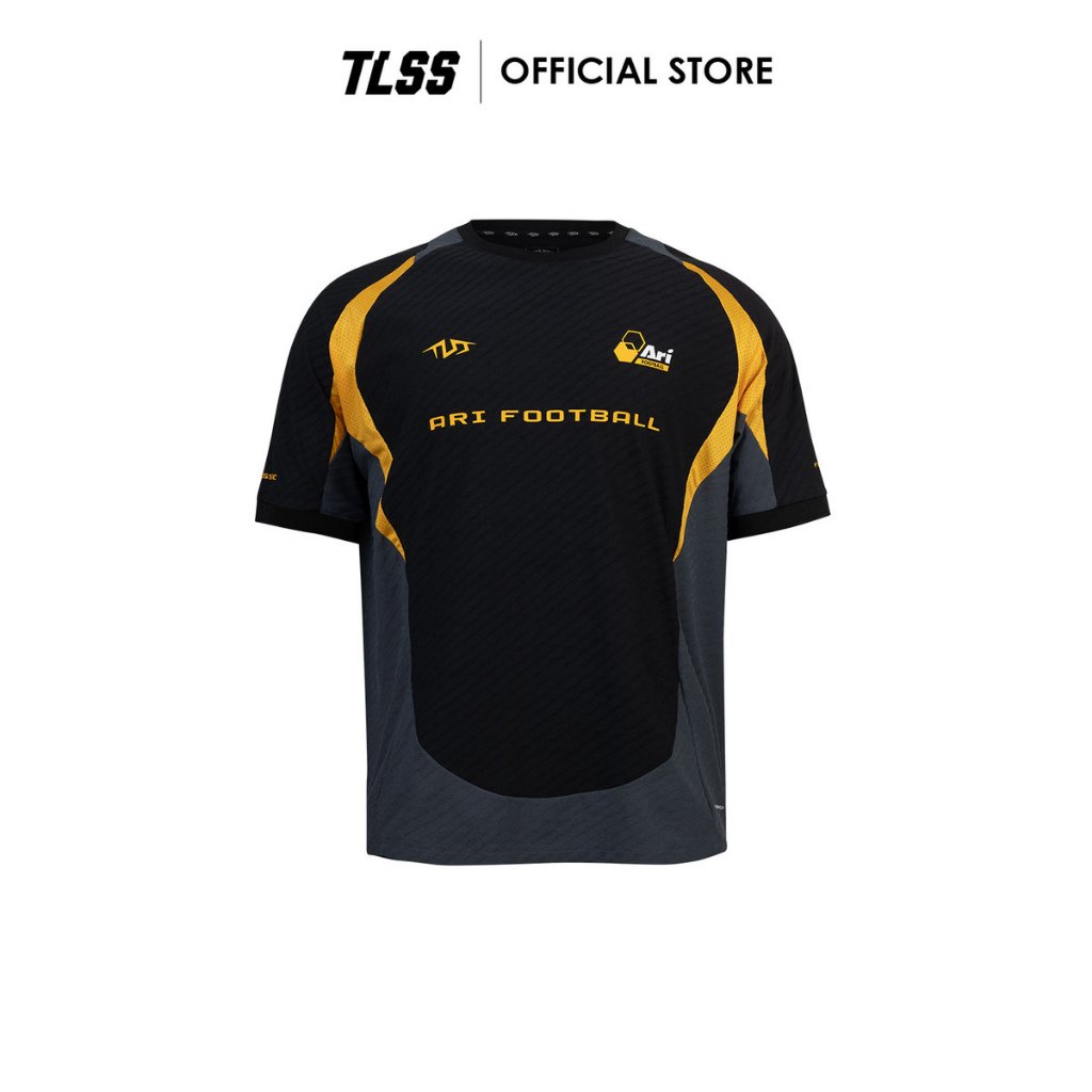 TLSS OFFPITCH SPORTS OVERSIZED JERSEY - BLACK/YELLOW (TLAR0002-01) เสื้อฟุตบอล TLSS สีดำ