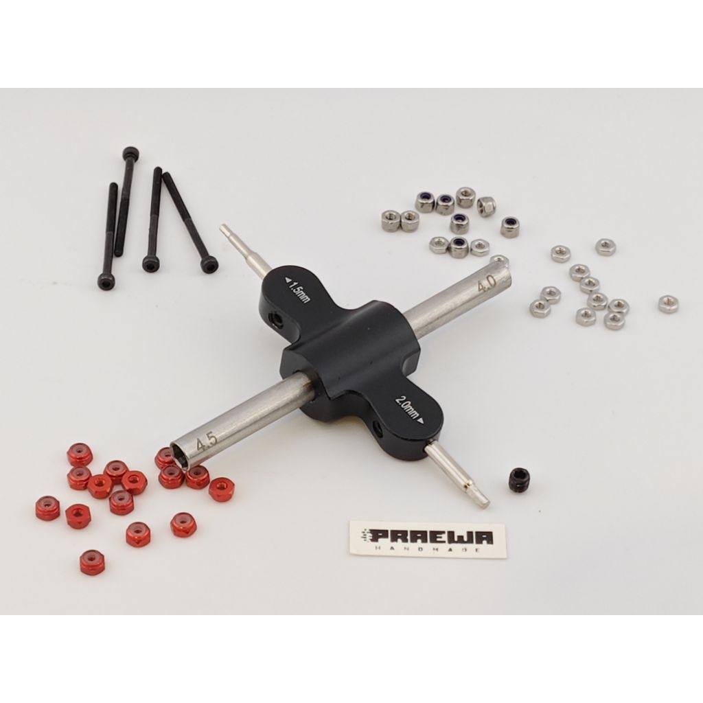 ประแจบล็อกแมงปอ 4 in 1 แรงบิดสูง ขันเสาแน่น ไม่ปวดนิ้ว - 4 in 1 Mini4wd tool Dragonfly Socket High Torque Edition