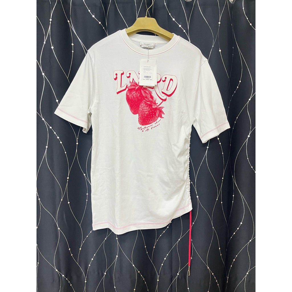 เสื้อยืดมือ“1”แบรนด์ Lyn around (ไซต์M)ไซต์ XL ใส่ได้นะคะอกได้ 38 นิ้วเลย งานสวย น่ารัก มีเชือกปรับข