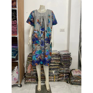 เสื้อผ้าใส่อยู่บ้าน-ผ้าปาเต๊ะ-สุดนอน-เสื้อคนแก่-ตัวใหญ่-อก50นิ้ว-สุดนอนผู้ใหญ่