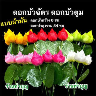 บัวฉัตร ดอกบัวฉัตร ดอกบัว ดอกบัวตูม ดอกบัวก้าน ดอกไม้ประดิษฐ์ มีหลายสี พร้อมส่ง‼️