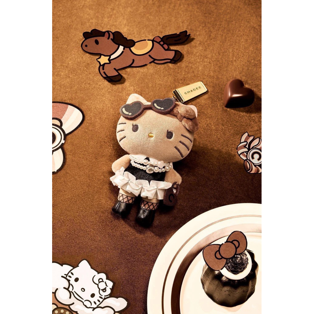 พร้อมส่ง 🇹🇭 ส่งด่วนถึงภายในวัน 🛵💨 Chagee X Hello Kitty พวงกุญแจ กิ๊บ กระเป๋า