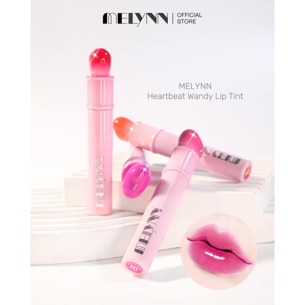 Melynn - Heartbeat Wandy lip tint ลิปทิ้นท์เนื้อน้ำเพิ่มความสดใสให้ริมฝีปาก