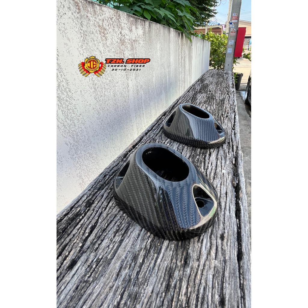 ครอบปลายท่อ คาร์บอนแท้📌Honda PCX, Honda Click ปี21-25