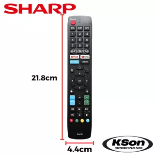 รีโมททีวี สมาร์ททีวี ชาร์ป อะไหล่ทีวี Sharp Smart TV Remote Control รุ่น RNF01