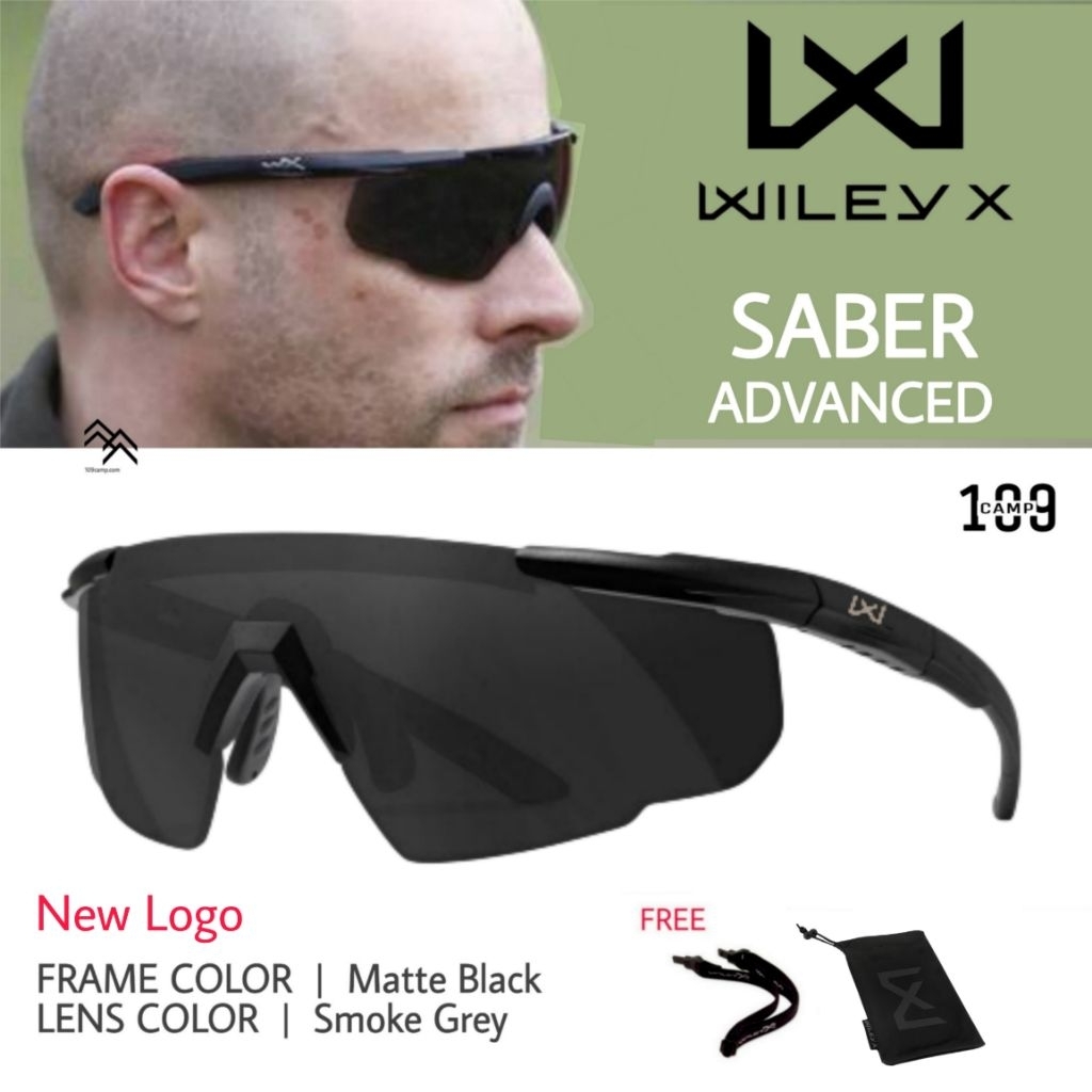 แว่นตา Wiley X แท้รุ่น SABER ของแท้ โลโก้ใหม่ เลนส์เดียว รุ่นที่ขายดีที่สุดเลนส์หนา ตัวแทนจำหน่ายอย่างเป็นทางการ