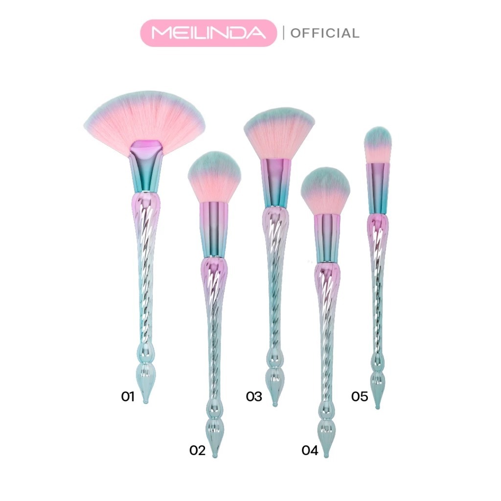 ถูก/แท้/มีไลฟ์ แปรง MEILINDA Magic Wand Brush แปรงแต่งหน้า แปรงบลัชออน อุปกรณ์แต่งหน้า ขนนุ่ม ไม่บาดผิว - รูปที่ 2