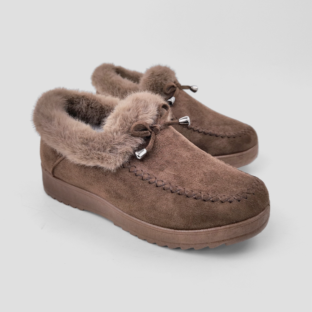 ST.JAMES รองเท้าบูท/รองเท้าผ้า ส้น 4 CM. รุ่น ST.TROPEZ สี BROWN l รองเท้าบูทผู้หญิง