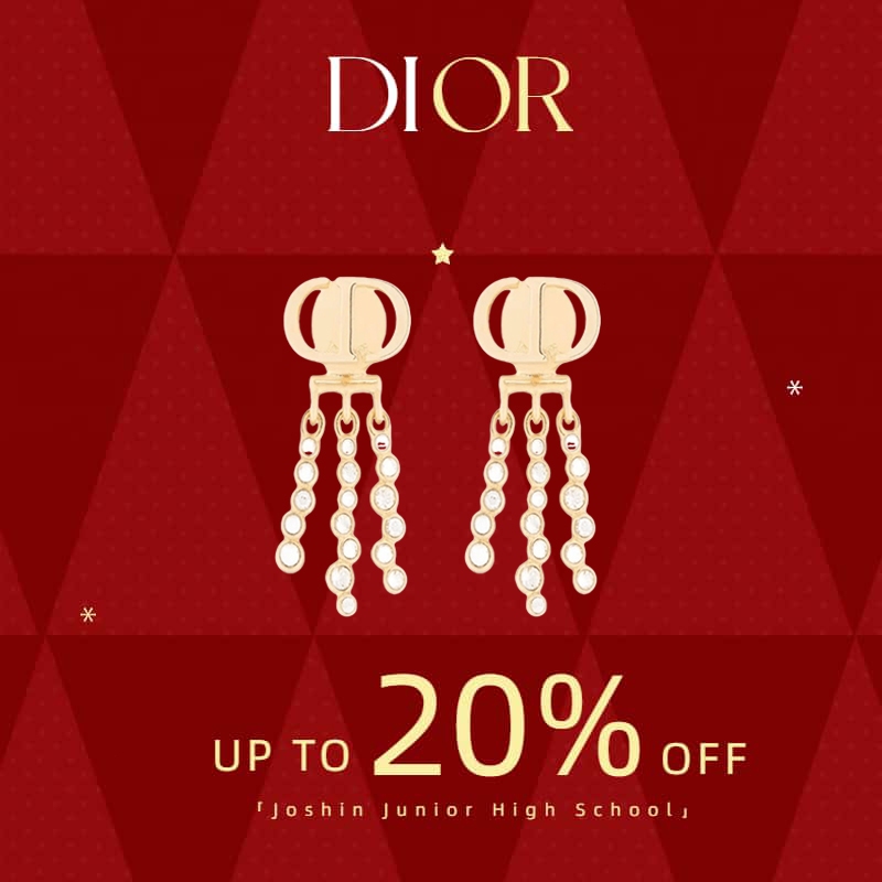 DIOR【ของแท้ 100 %】CD Crystal ต่างหู