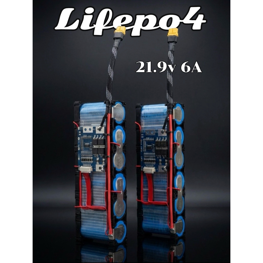 แบตเตอรี่ 6s 21v. (6000mAh)แบตเตอรี่Lifepo4แบตลำโพงบูลทูธ