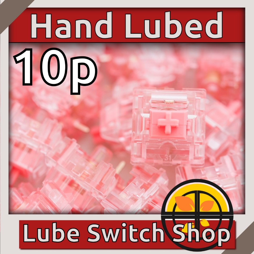ลูปมือ 10ตัว KTT Strawberry 3 pin Lubed Linear Switch