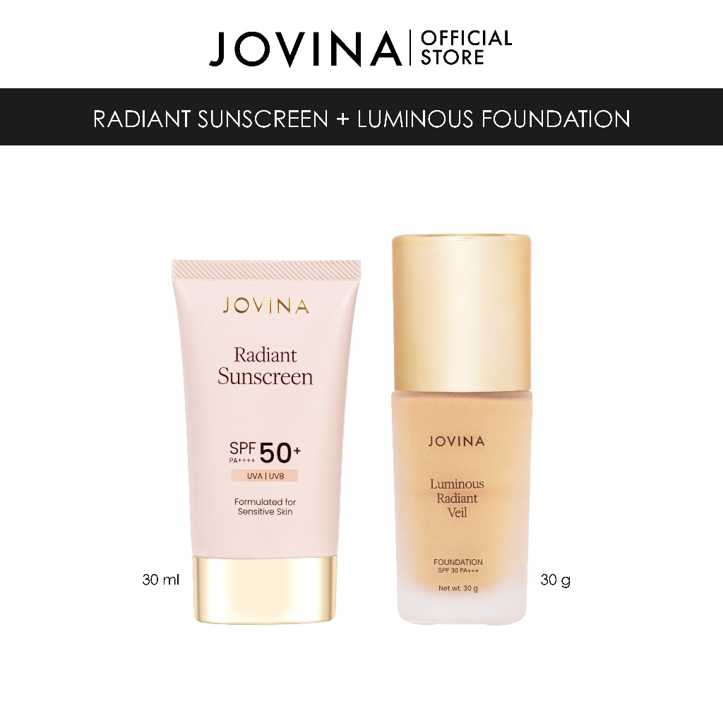 Jovina Set : กันแดด + รองพื้นฝากลม