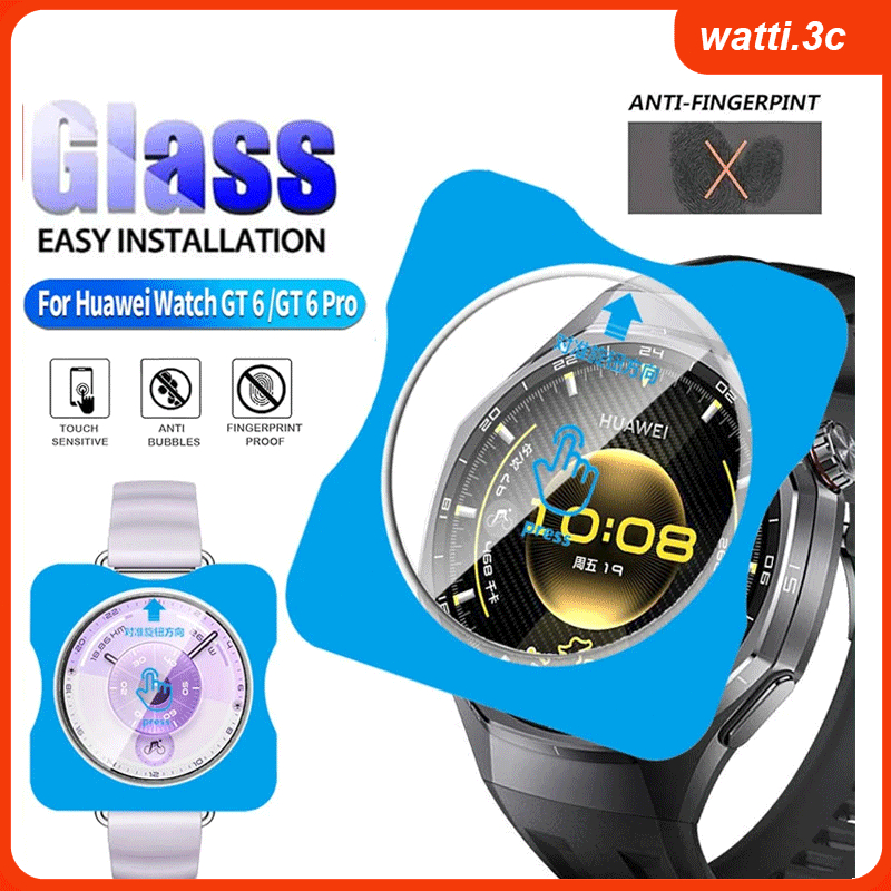 ฟิล์มกันรอยกระจกนิรภัยสำหรับ Huawei Watch GT6 41mm/46mm GT6 Pro GT5 GT4 อุปกรณ์เสริมฟิล์มป้องกัน